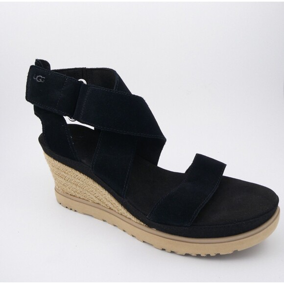 UGG Women's Ileana Ankle Sandal, Suede Back, Hook & Loop US: 9.5 - Picture 1 of 9